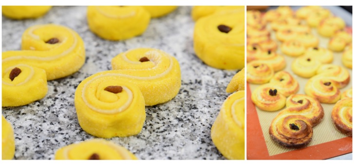 Des "lussebulle", brioches au safran.