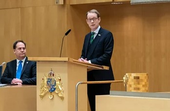 Le ministre des Affaires étrangérs suédois Tobias Billström