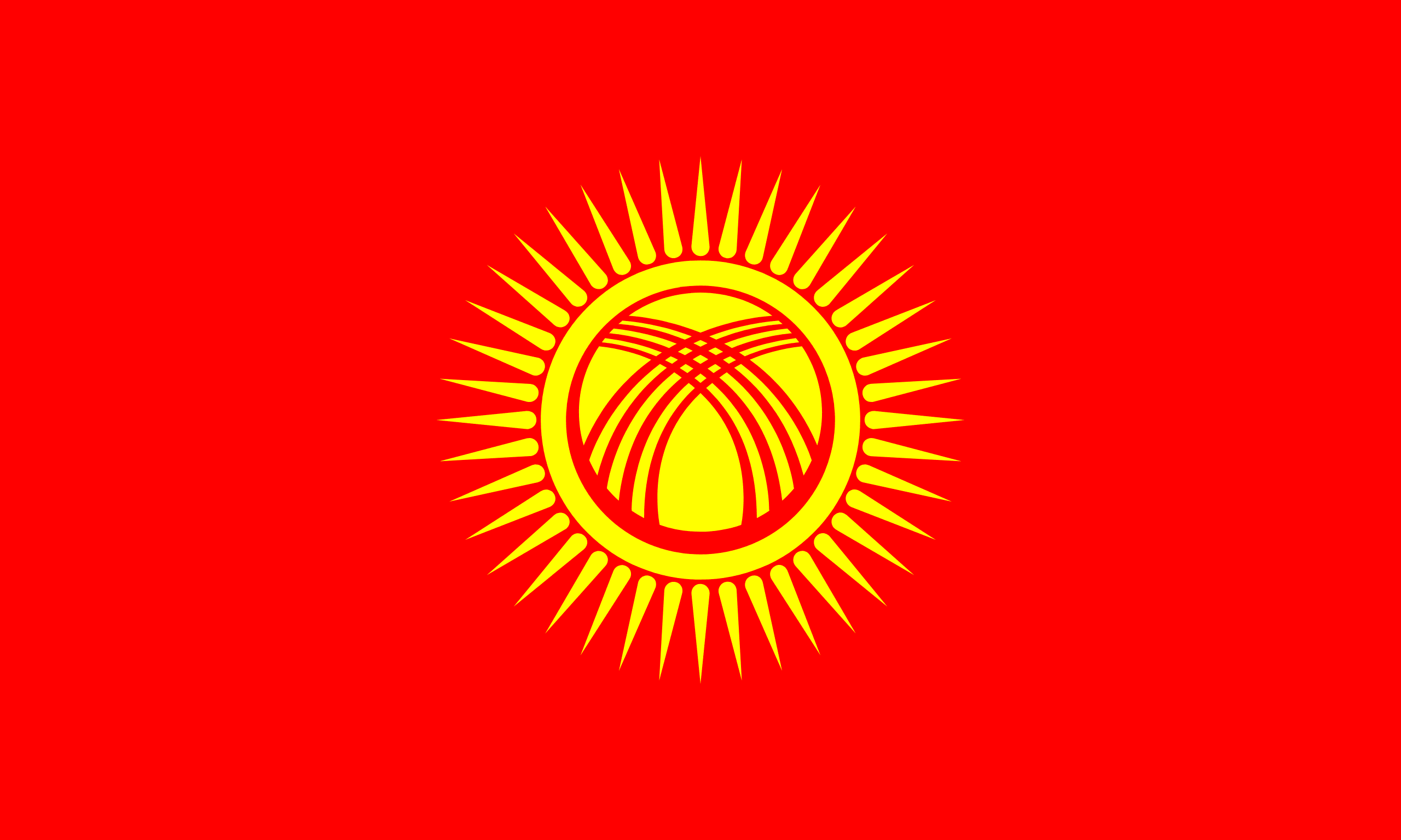 Kirgizistans flagga