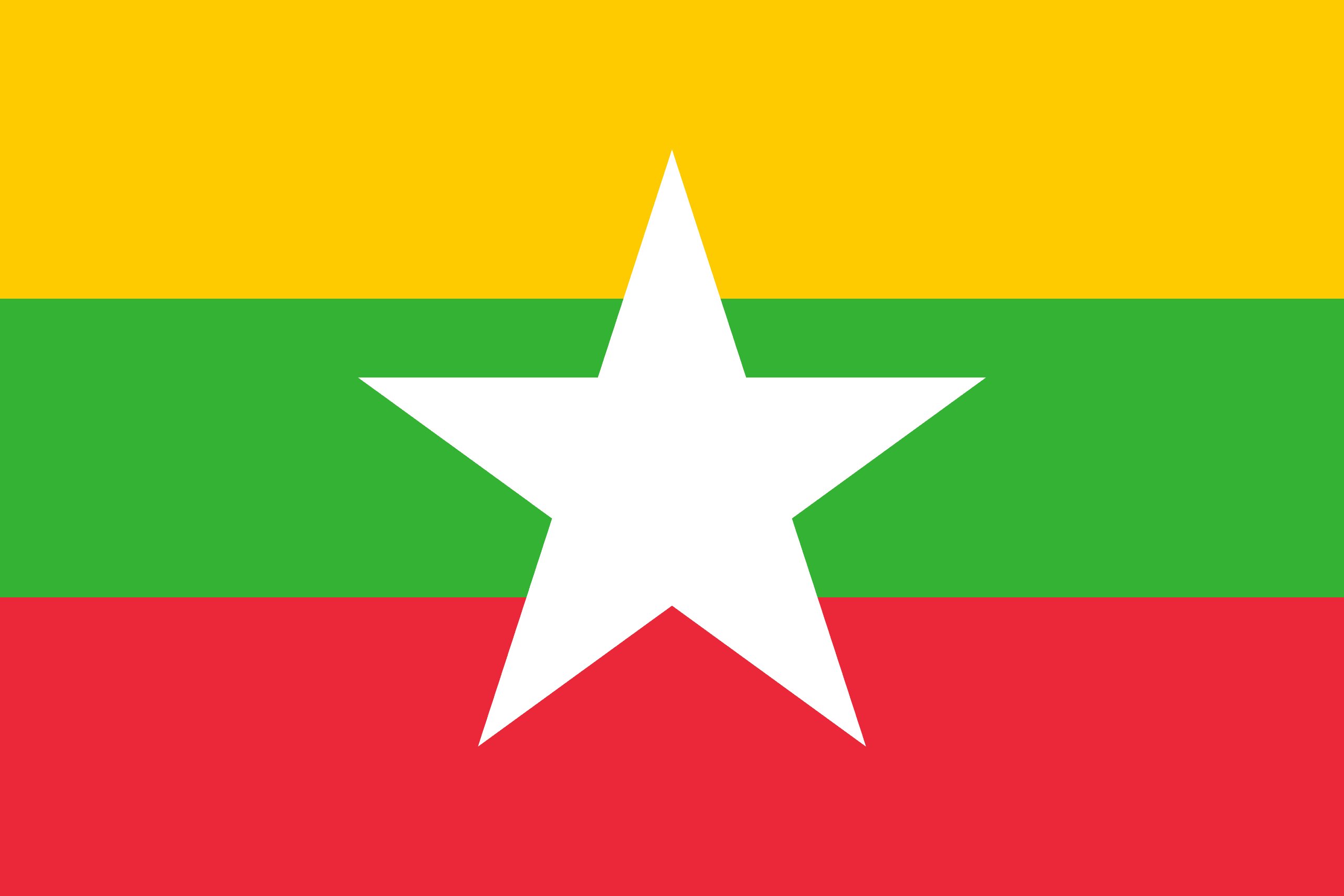 Myanmars flagga