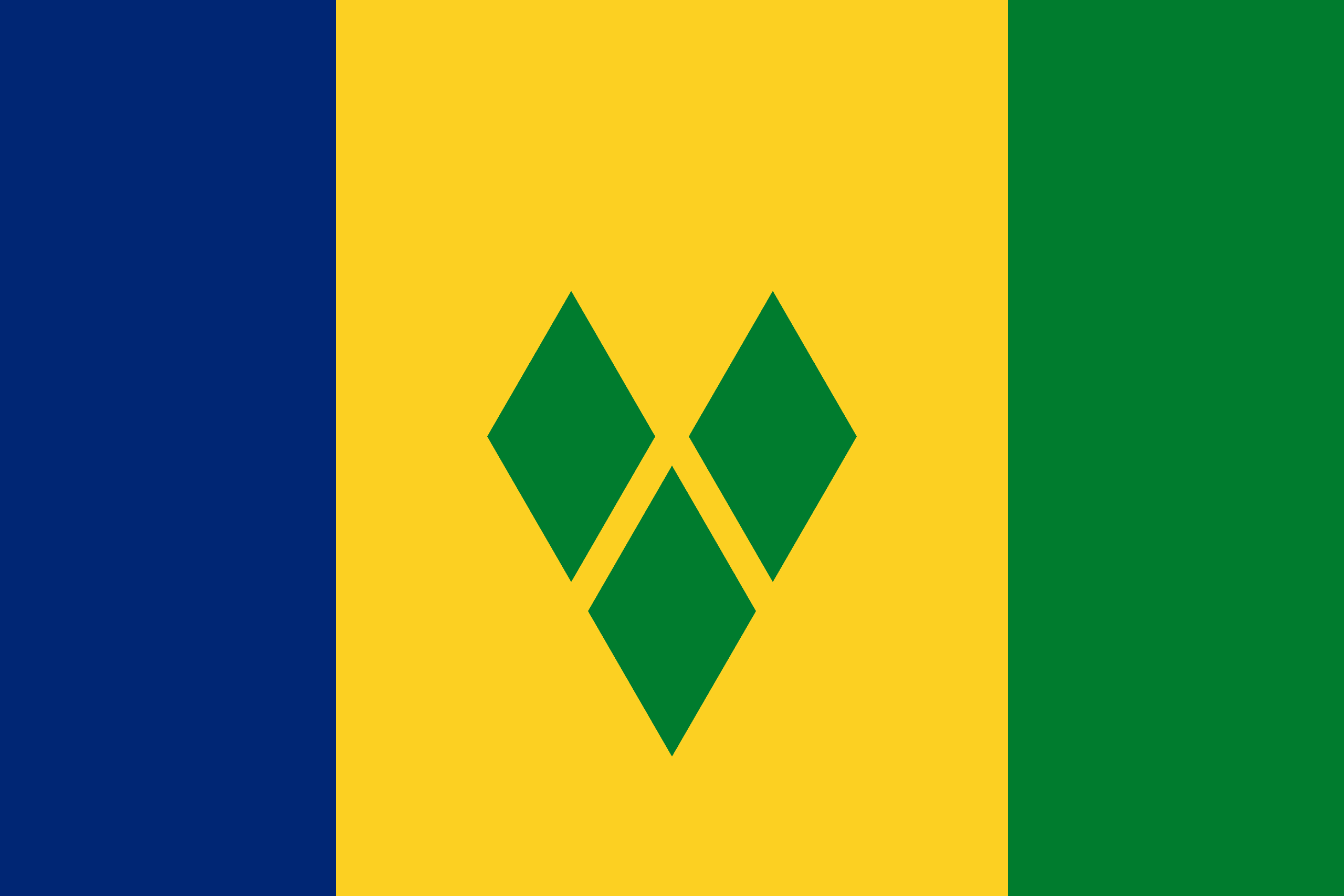 Saint Vincent och Grenadinernas flagga