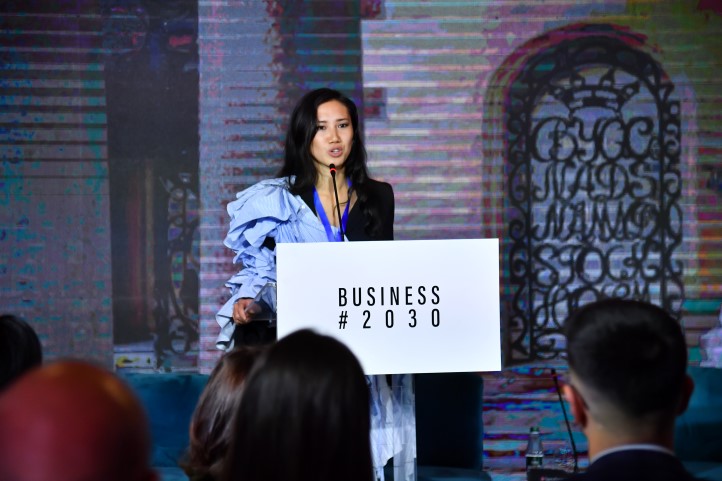 Designer and fashion activist Louise Xin