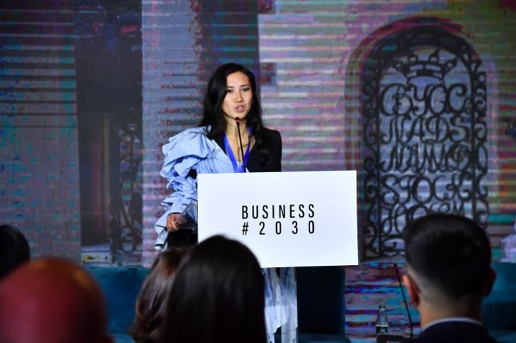 Designer and fashion activist Louise Xin