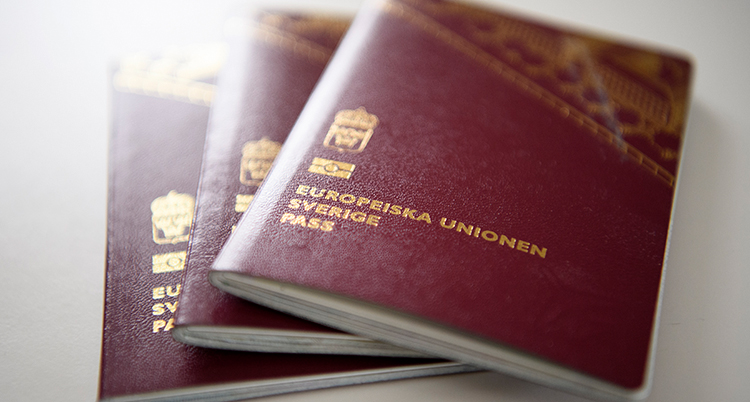 Bild på svenska pass