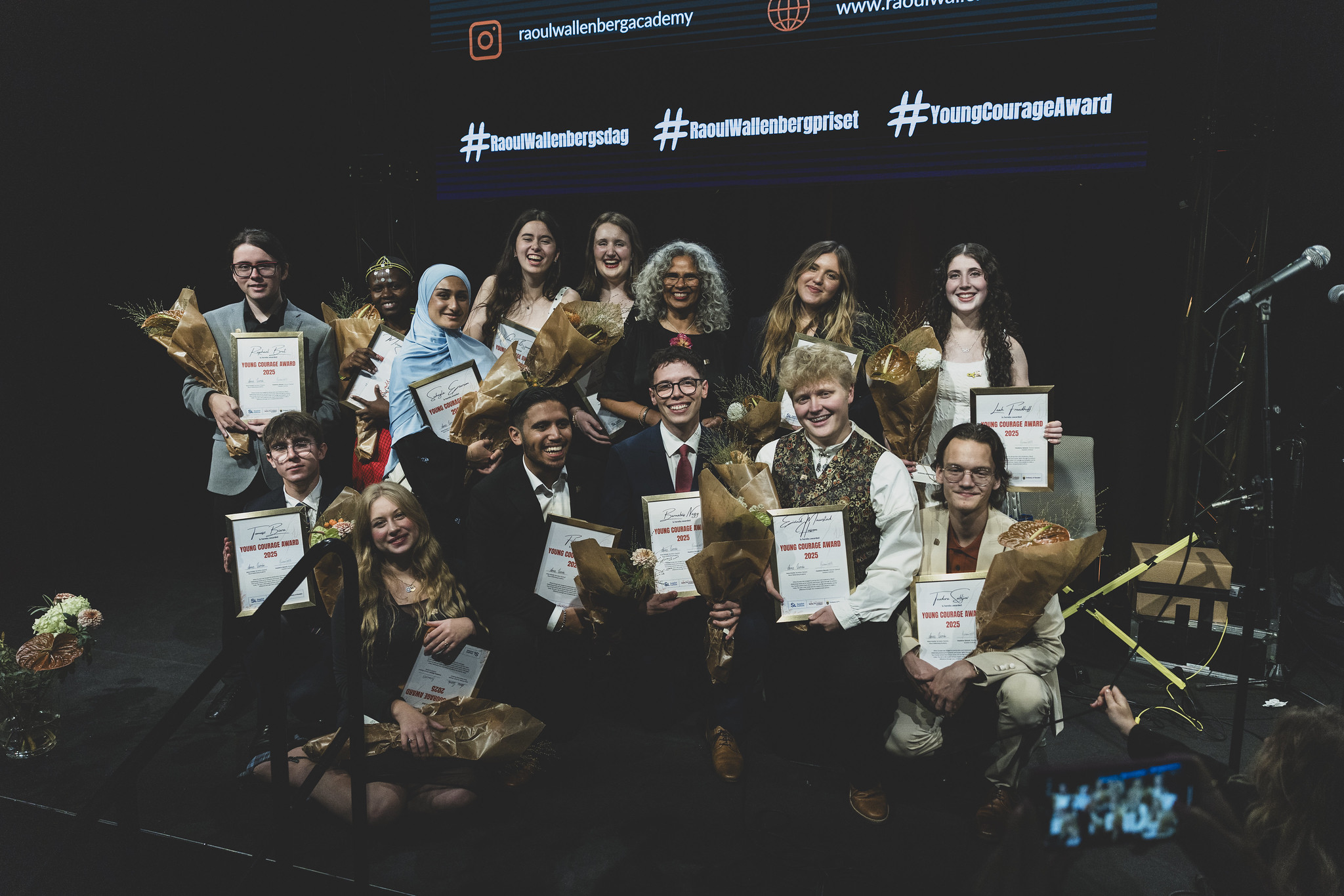 YCA 2025 winners at the awards ceremony in Stockholm