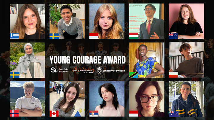 Photo of the 2025 Young Courage Award winners