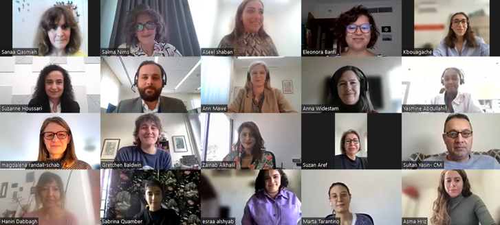 Picture of online meeting