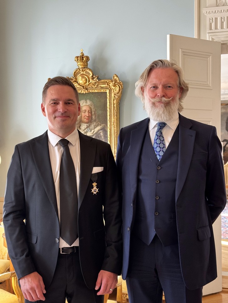 Ambassadör Peter Ericson och Juha Juntunen