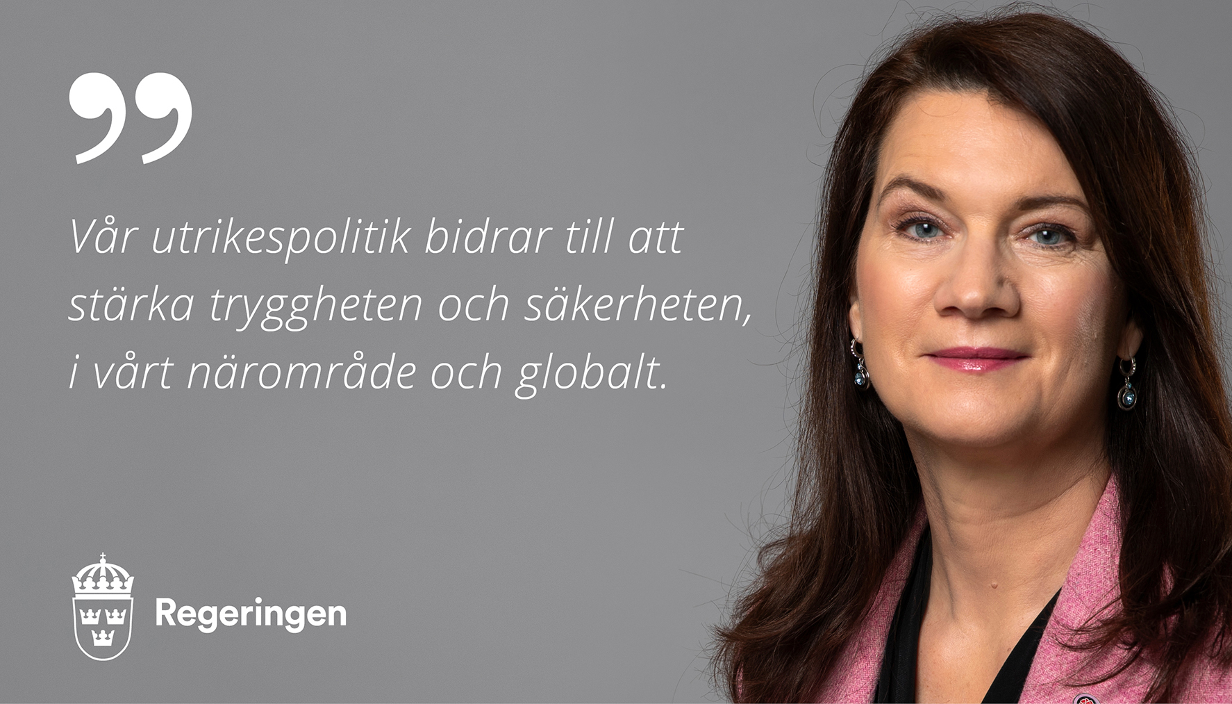 Utrikesminister Ann Linde