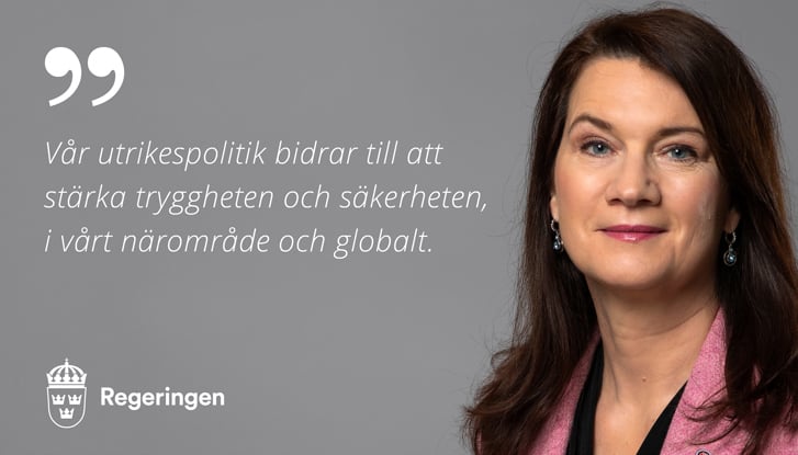 Utrikesminister Ann Linde