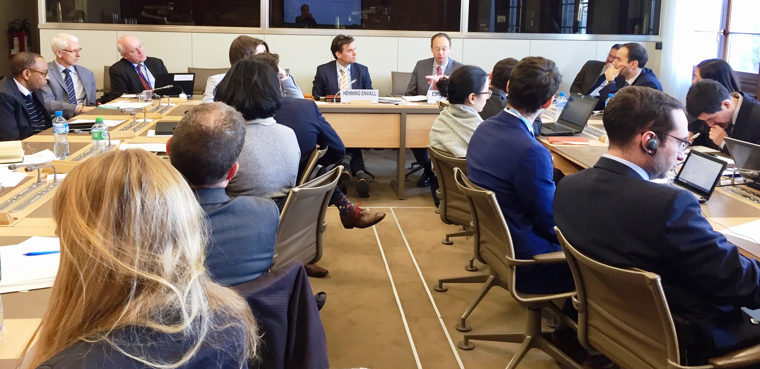 Trade Counsellor Heening Envall and Adj. Prof. Eskil Ullberg presenting report