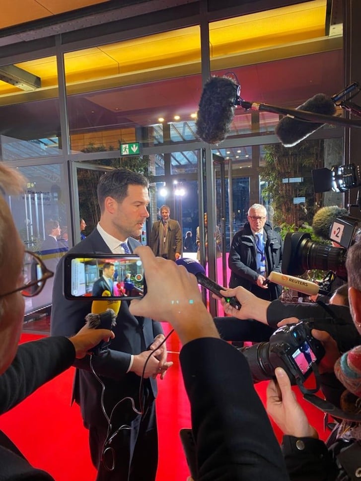 Sveriges bistånds- och utrikeshandelsminister Johan Forssell