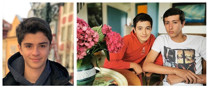 Victor Delyfer, Charles Delyfer et Victor Gardere, es trois lauréats français de Young Courage Award 2021.