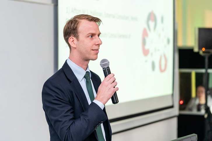 Deputy Consul General of Sweden in Shanghai Jakob Holthuis spoke at the “Reducing Food Waste” seminar
