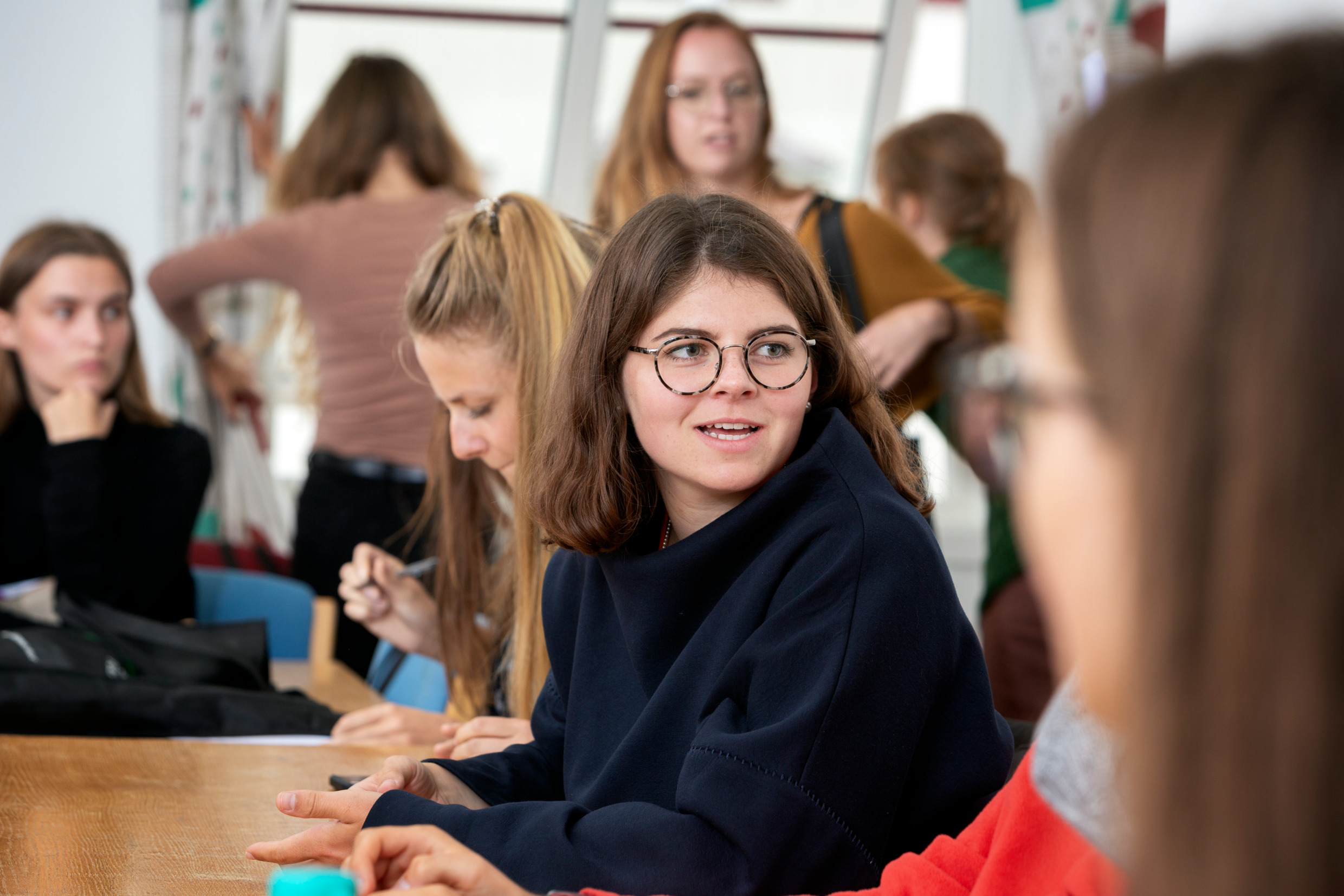 Girl in a classroom