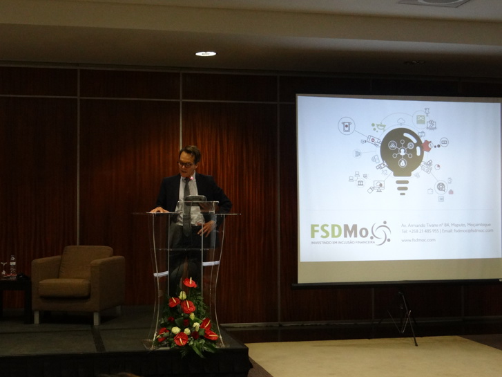 Head of development Cooperation Mikael Elofsson giving the opening speech at the DFS in Mozambique Conference