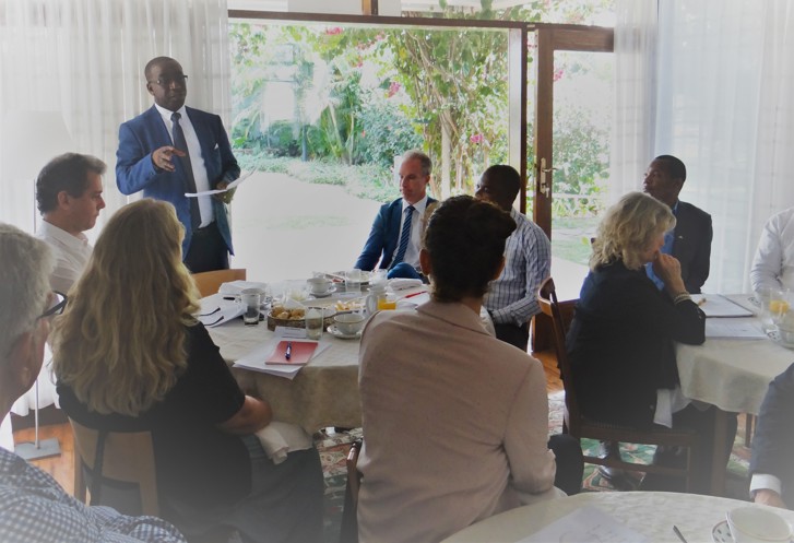 Business breakfast at the Swedish Residence in Maputo