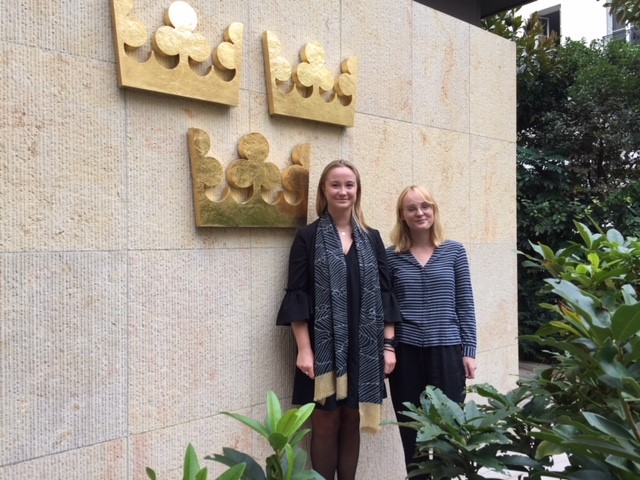 Från vänster: Emma Hundertmark och Elsa Elmgren