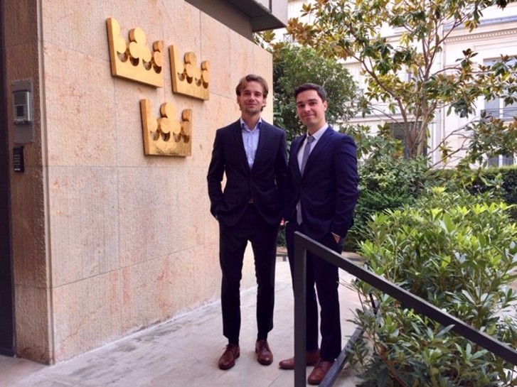 Från vänster: Joel Jensen och Elias Matthiessen