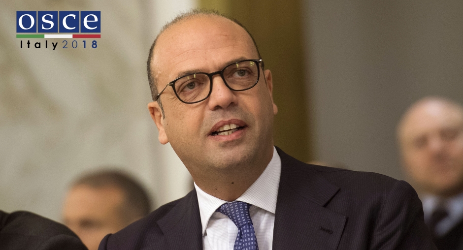 OSCE/2018 OSCE Chairperson-in-Office Minister of Foreign Affairs and International Cooperation of Italy, Angelino Alfano. (ANSA)