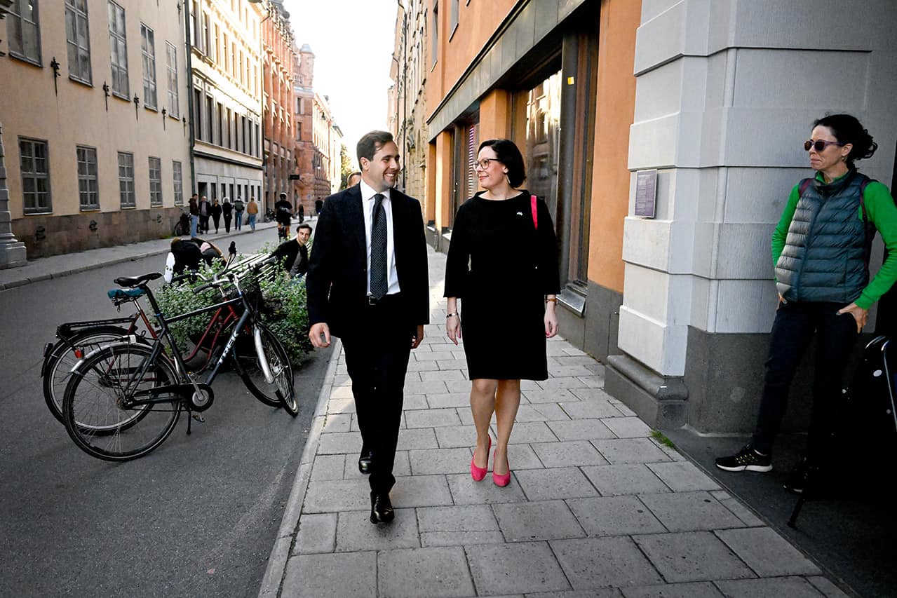 Maria Malmer Stenergard and Benjamin Dousa