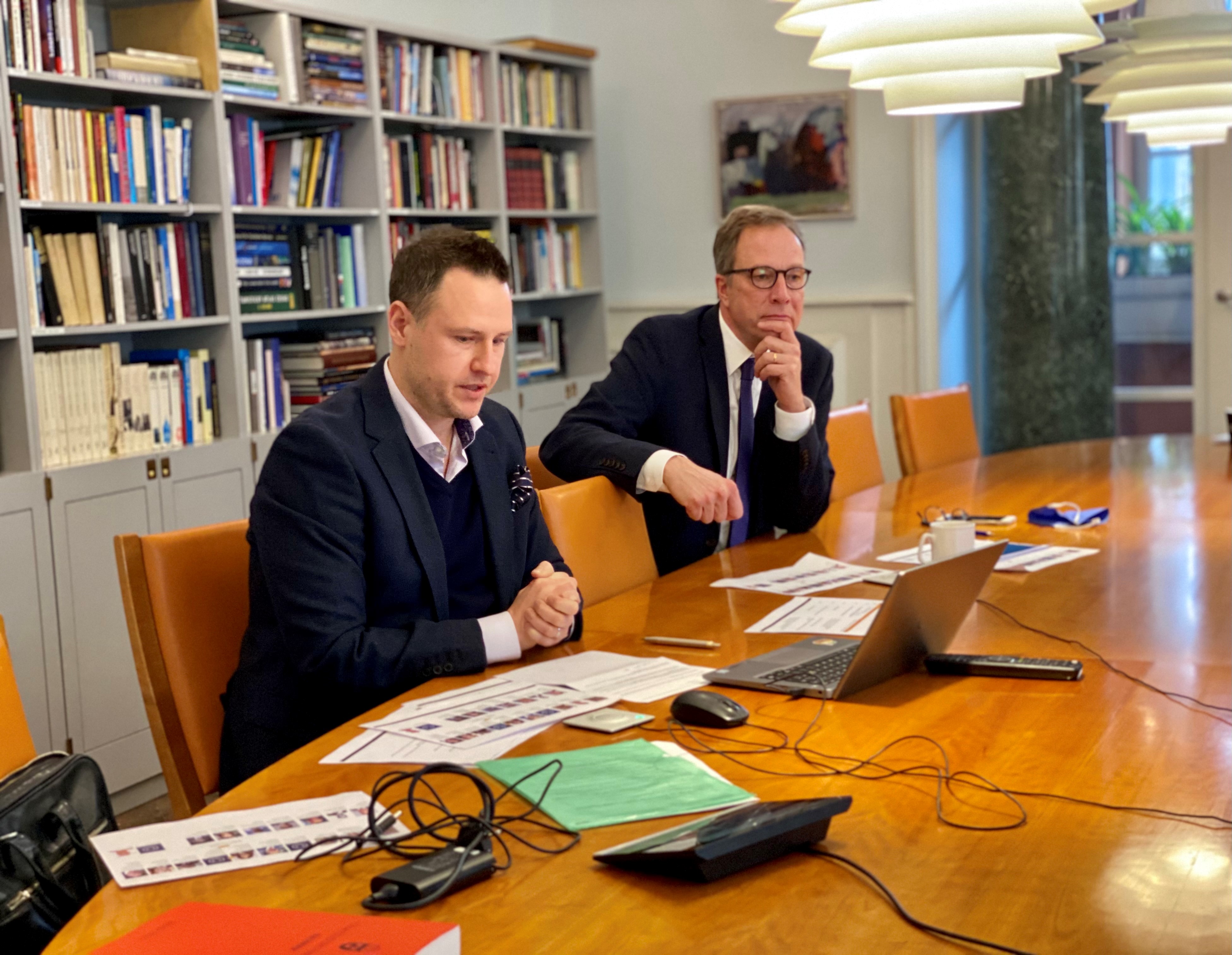 Nikki Brandt, Trade Commissioner Business Sweden, and Swedish Ambassador Fredrik Jörgensen