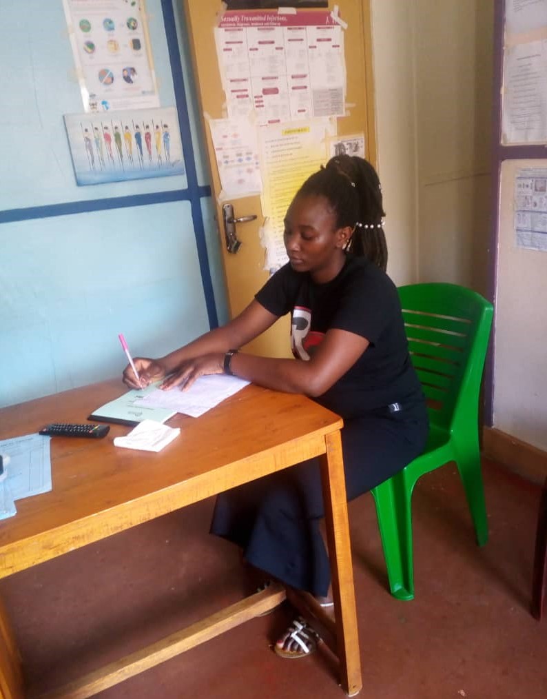 Jackline at her duty station